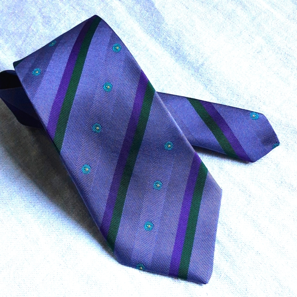 New D purple tie